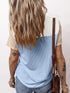 Versatile Colorblock Ribbed Knit Tee