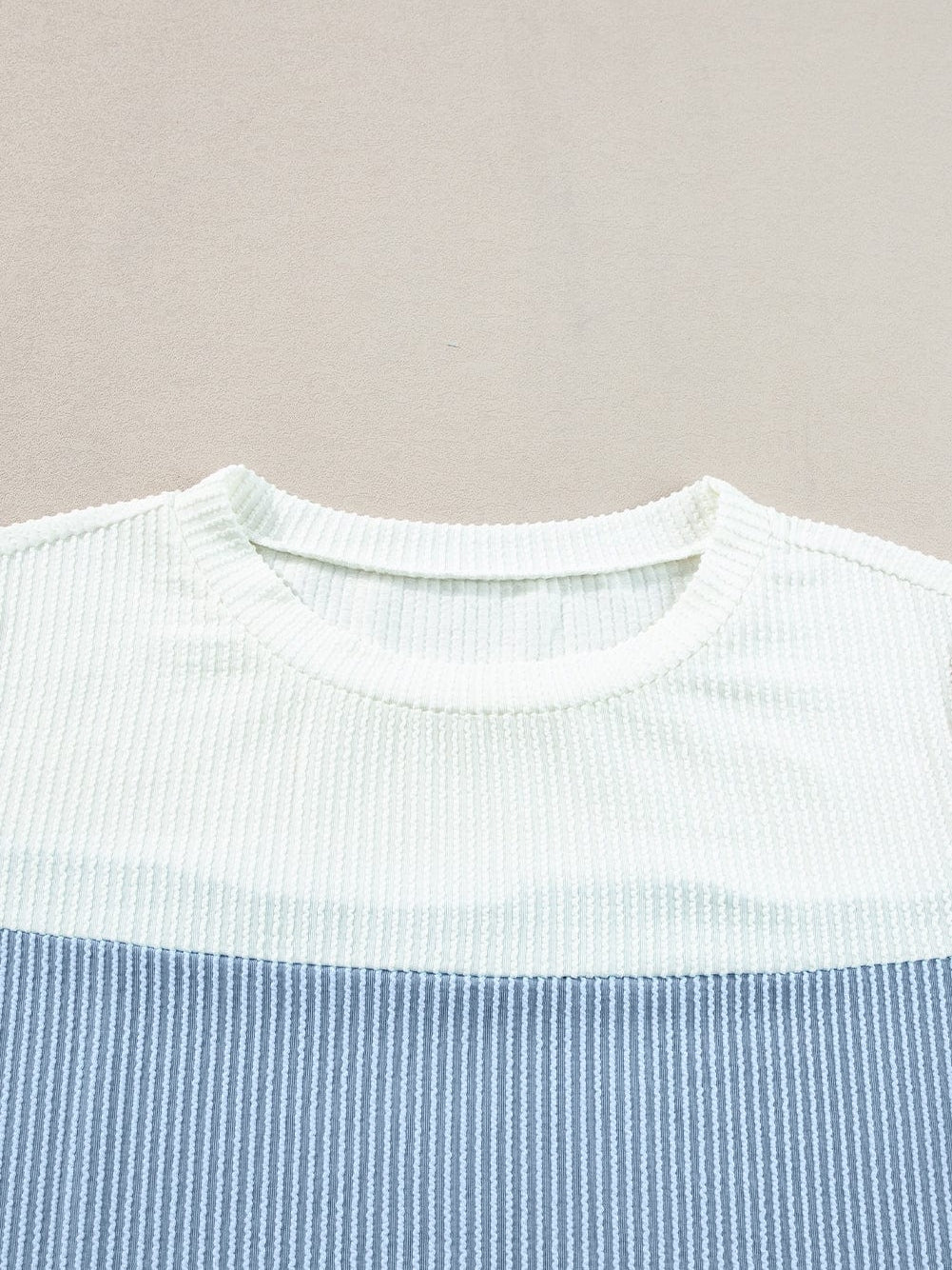 Summer Knit Color Block Tee