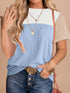 Summer Knit Color Block Tee