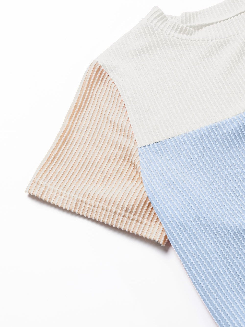 Summer Knit Color Block Tee