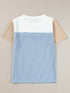 Versatile Colorblock Ribbed Knit Tee