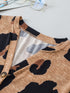 V-Neck Leopard Print Summer Tee