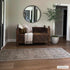 Alfombra lavable de pelo plano beige Barny