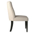 Sillas Parson con borde vivo, color crema y negro