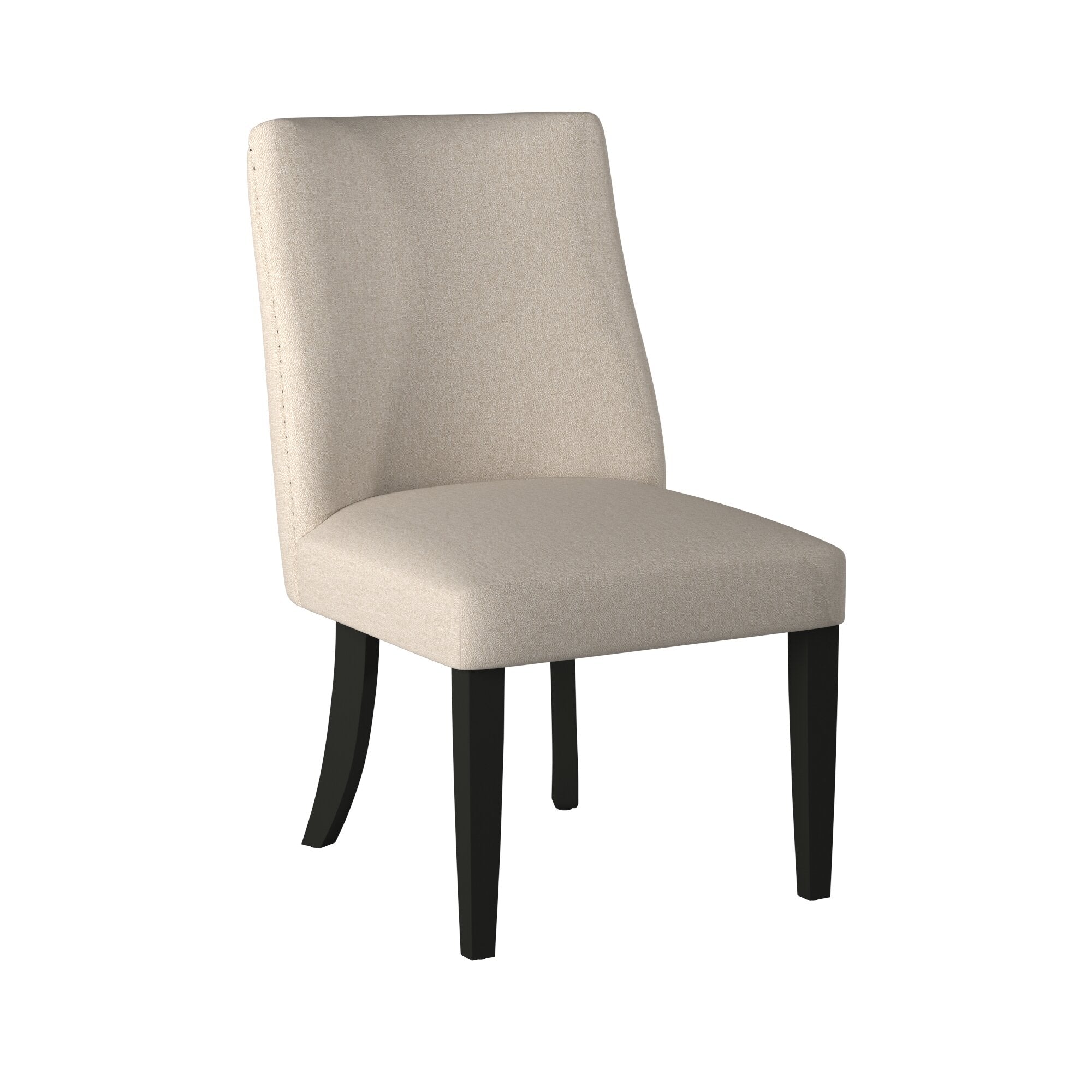 Sillas Parson con borde vivo, color crema y negro