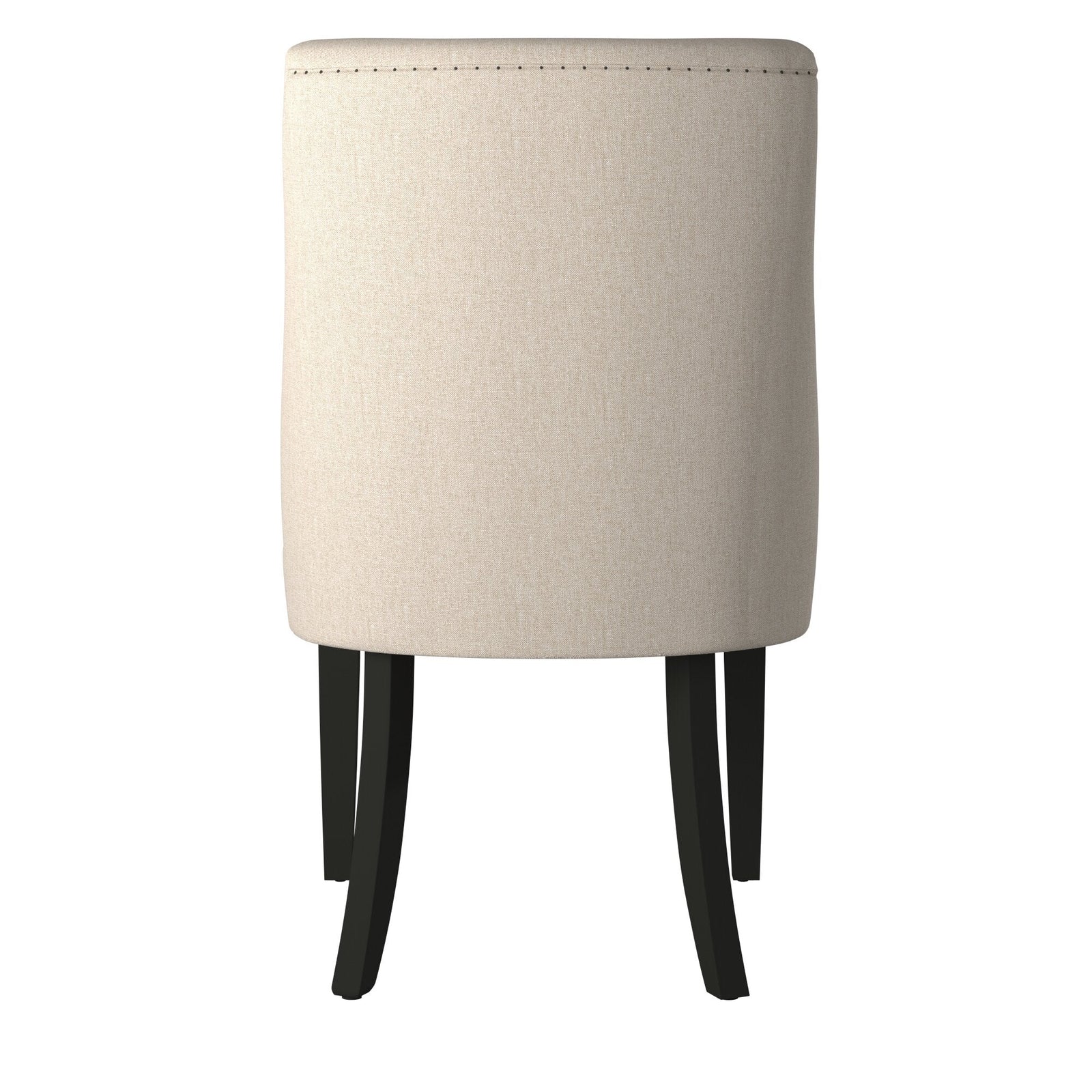 Sillas Parson con borde vivo, color crema y negro