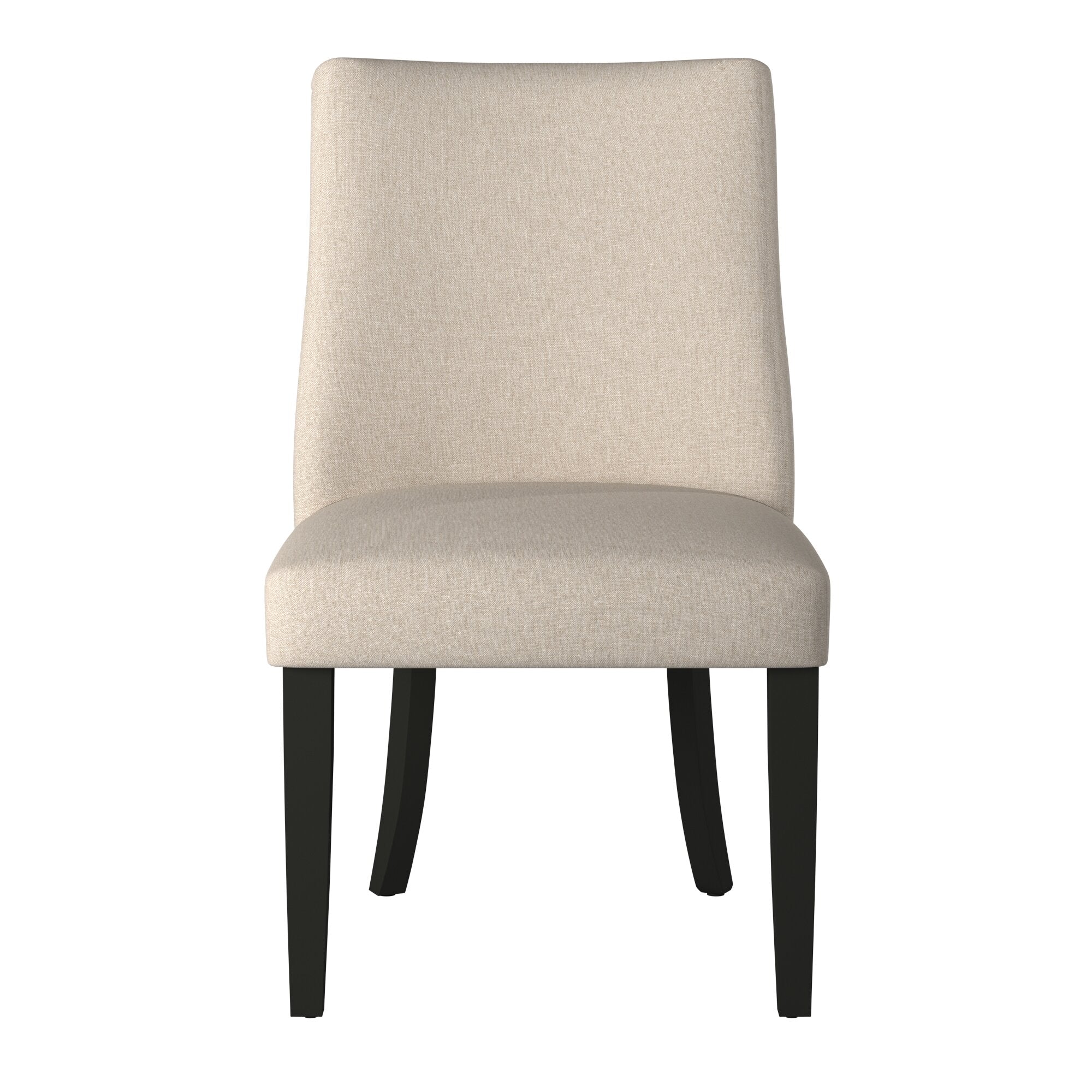 Sillas Parson con borde vivo, color crema y negro