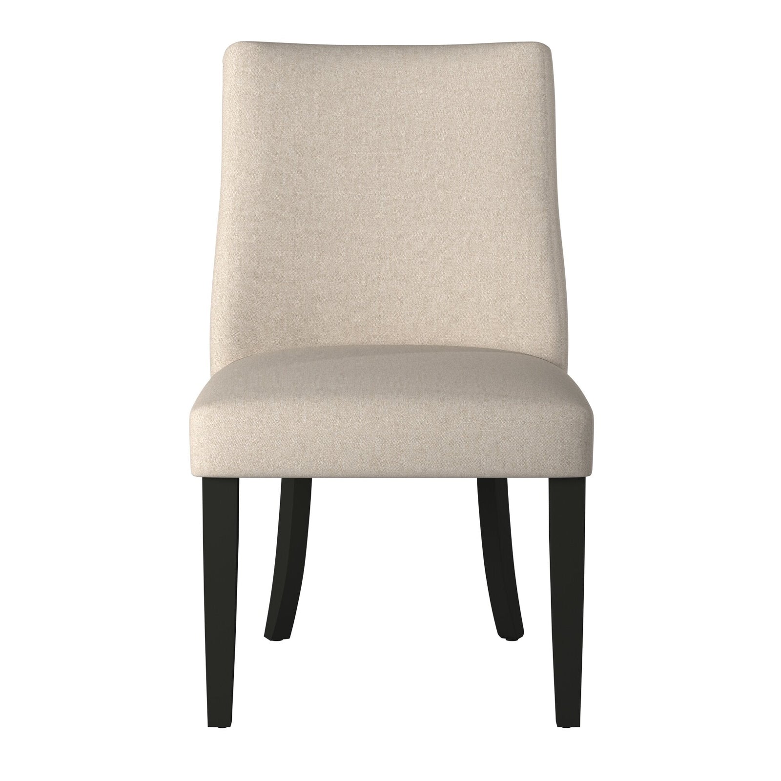 Sillas Parson con borde vivo, color crema y negro