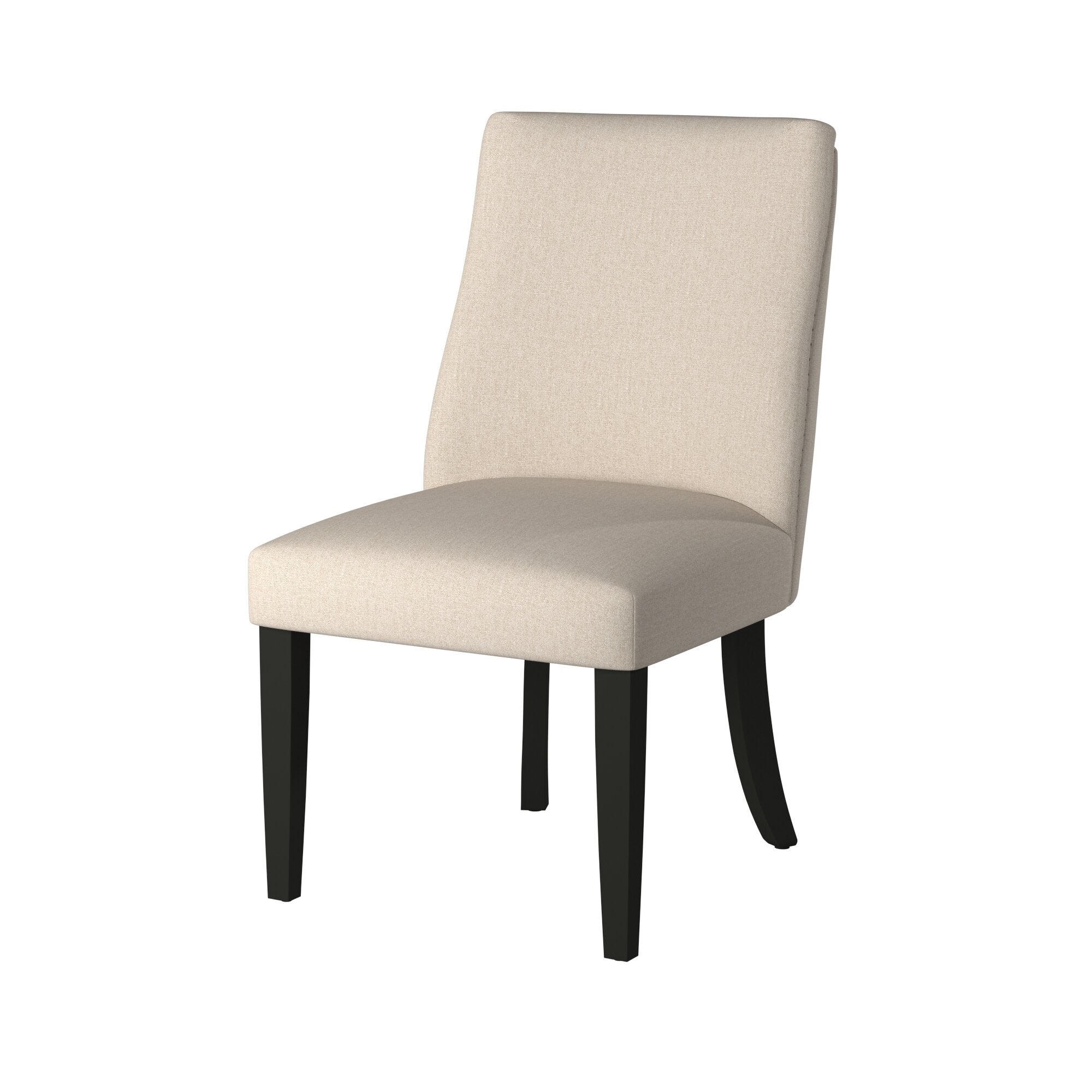 Sillas Parson con borde vivo, color crema y negro
