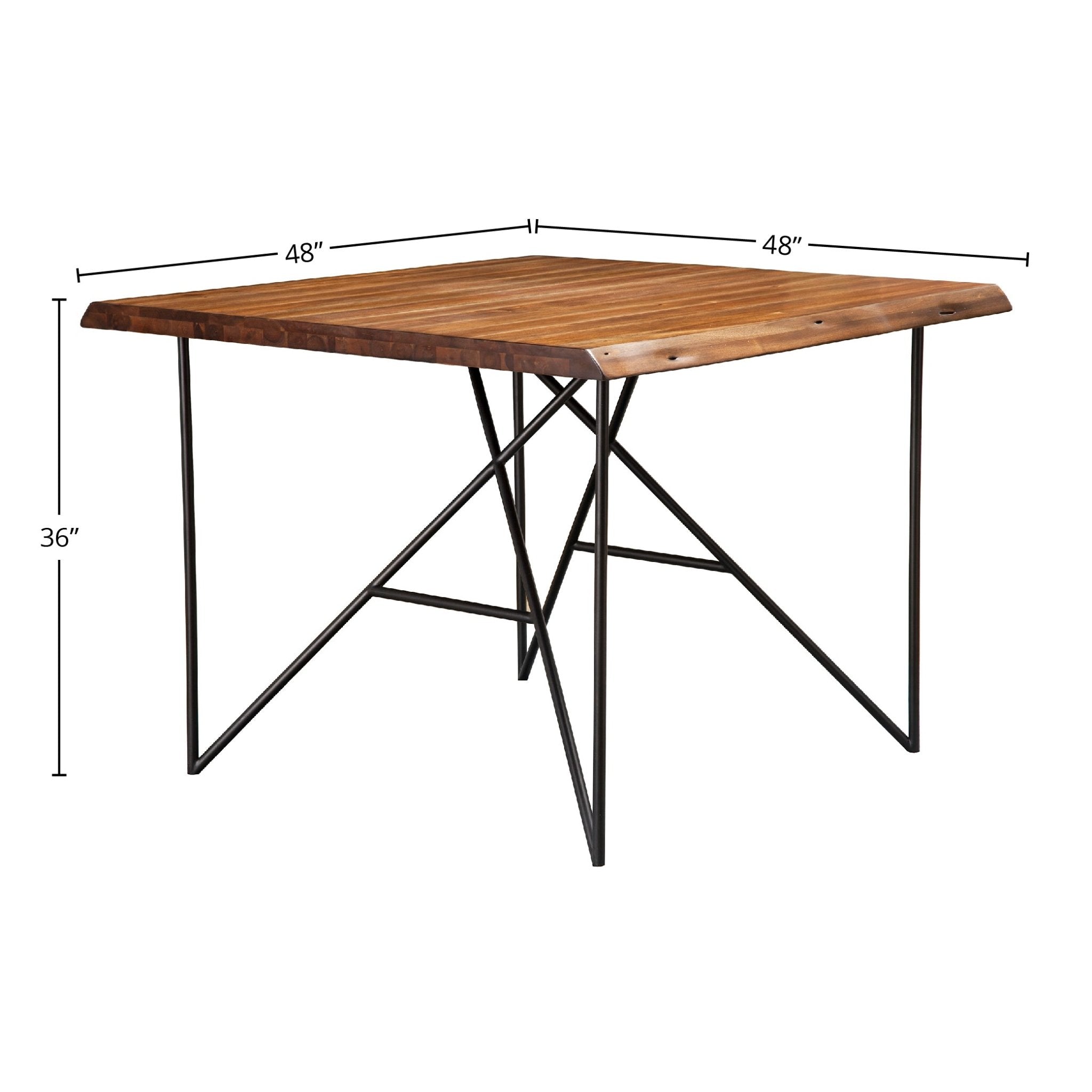 Mesa de bar Live Edge, nogal claro