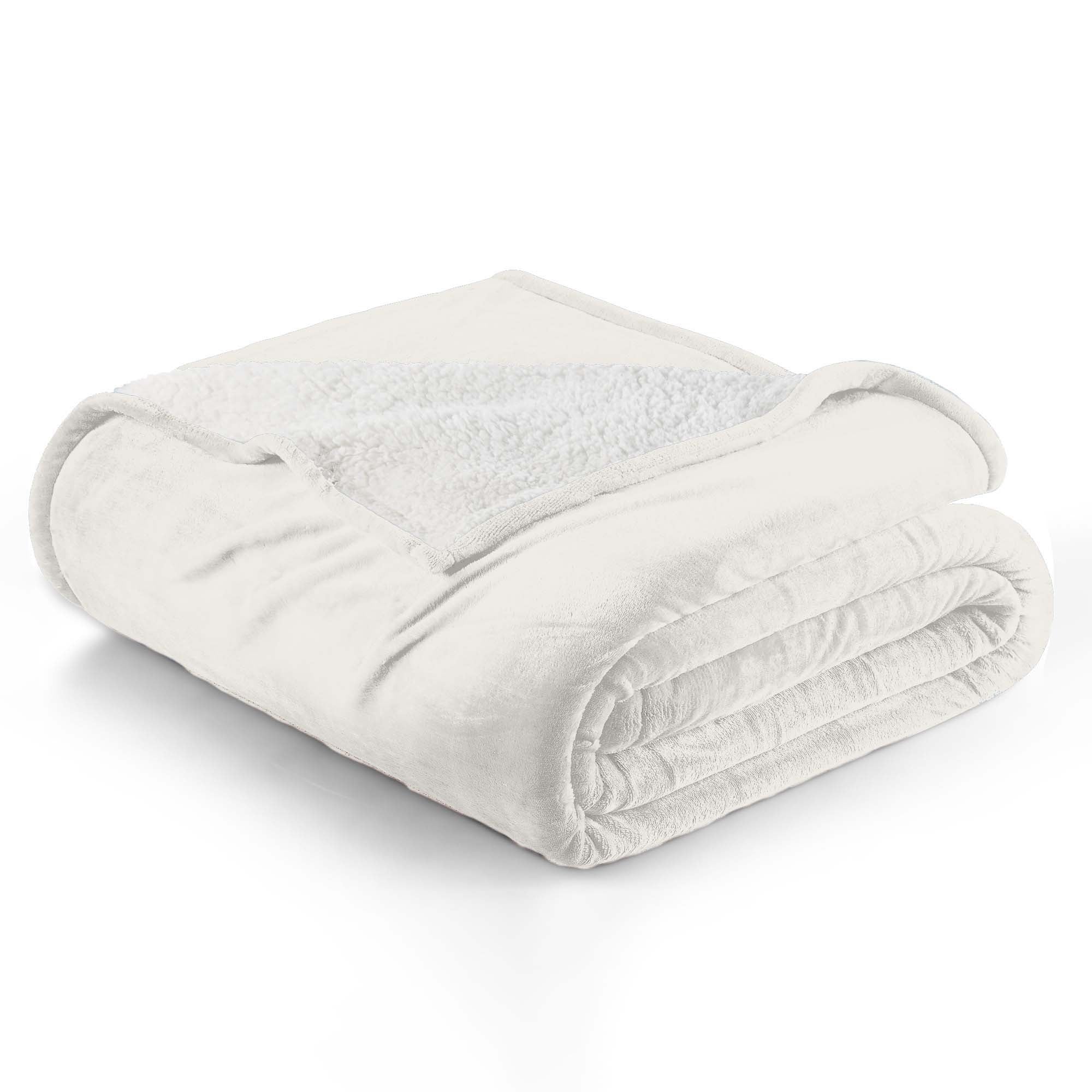 Velvet Plush Sherpa Bed Blanket - Sherpa Fleece Collection