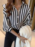 Versatile Striped Button-Up Shirt