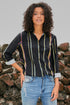 Versatile Striped Button-Up Shirt