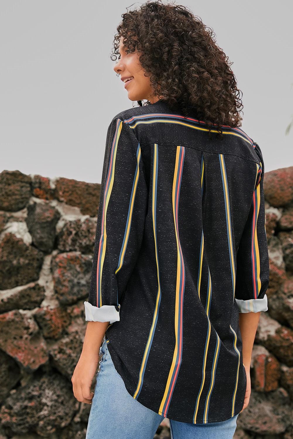 Casual Striped Blouse