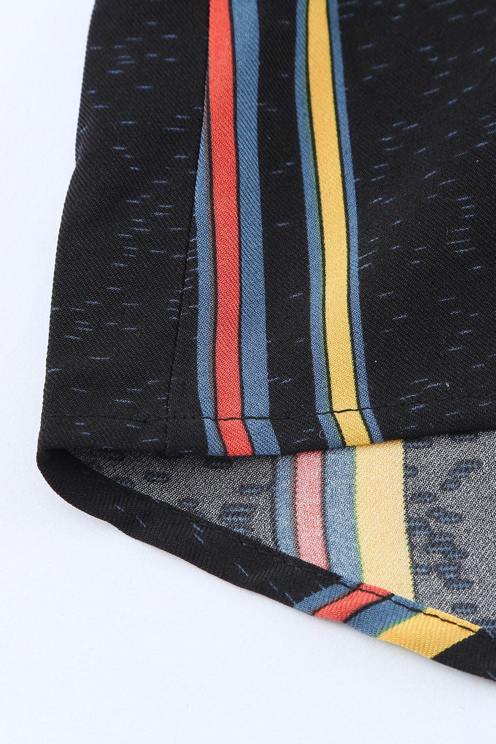 Long Sleeve Button-Up Top with Stripes