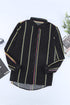 Versatile Striped Button-Up Shirt