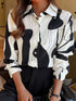 Work-Appropriate Printed Blouse