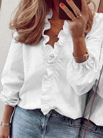 Fashionable Wave Pattern Blouse