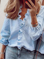 Fashionable Wave Pattern Blouse