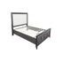 Cama con almacenaje Lorraine, gris oscuro