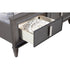 Cama con almacenaje Lorraine, gris oscuro