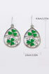 Luck Charmed Silvery St. Patrick Clover Dangle Earrings