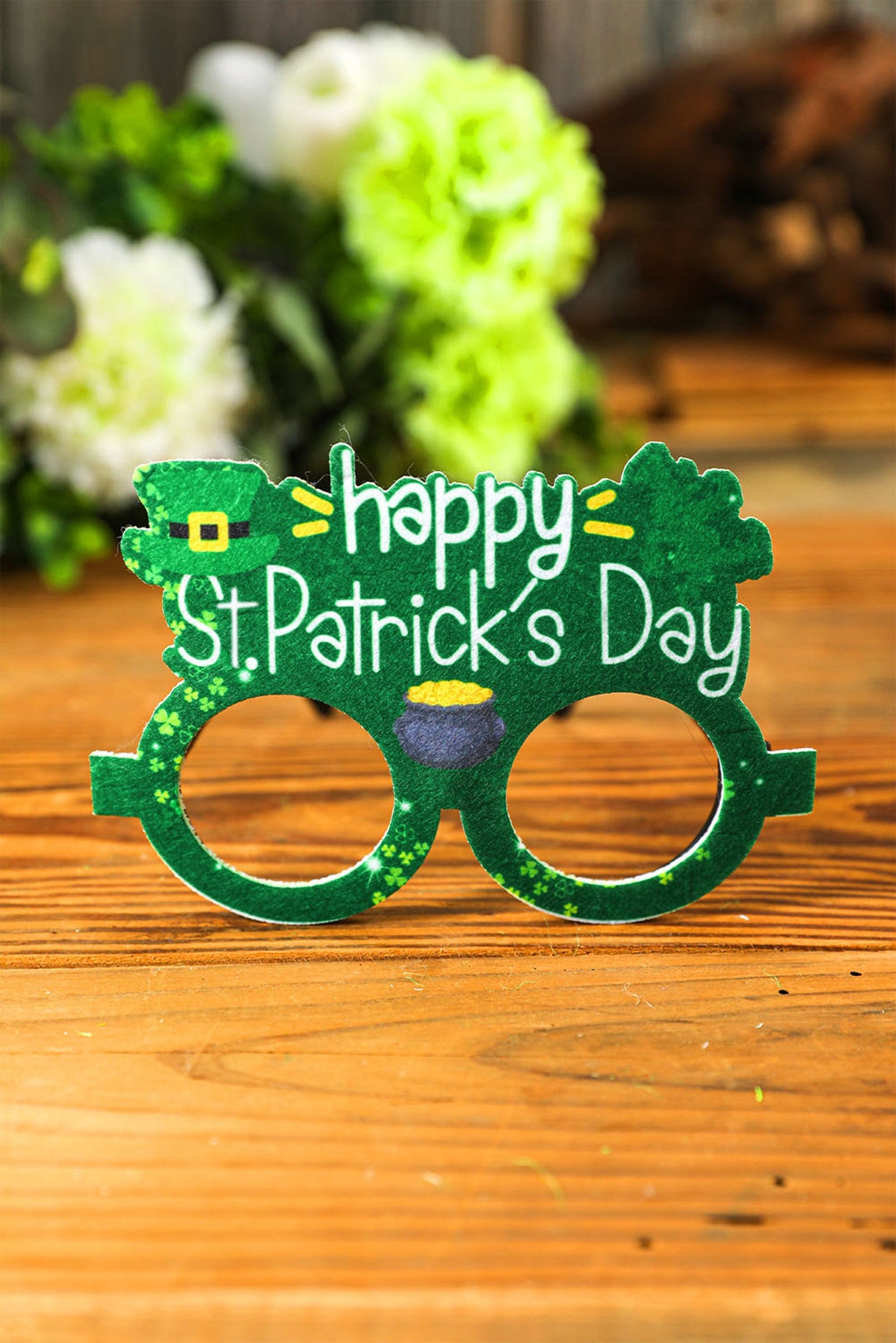 Lucky Clover Festive St. Patrick's Day Party Glasses Frame