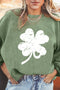 Vintage Clover Design Sweatshirt
