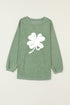 Vintage Clover Design Sweatshirt