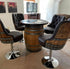 Juego de bar de lujo con mesa de bar y taburetes de bar - Muebles de bar multiusos para vino y whisky