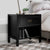 Mesita de noche contemporánea moderna de madera maciza Lydia