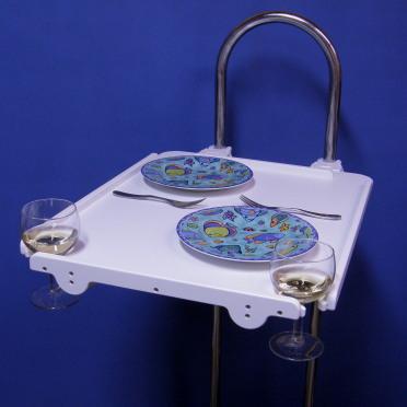 Mesa grande tipo barco con portavasos | M0011WG