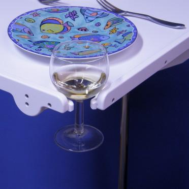 Mesa grande tipo barco con portavasos | M0011WG