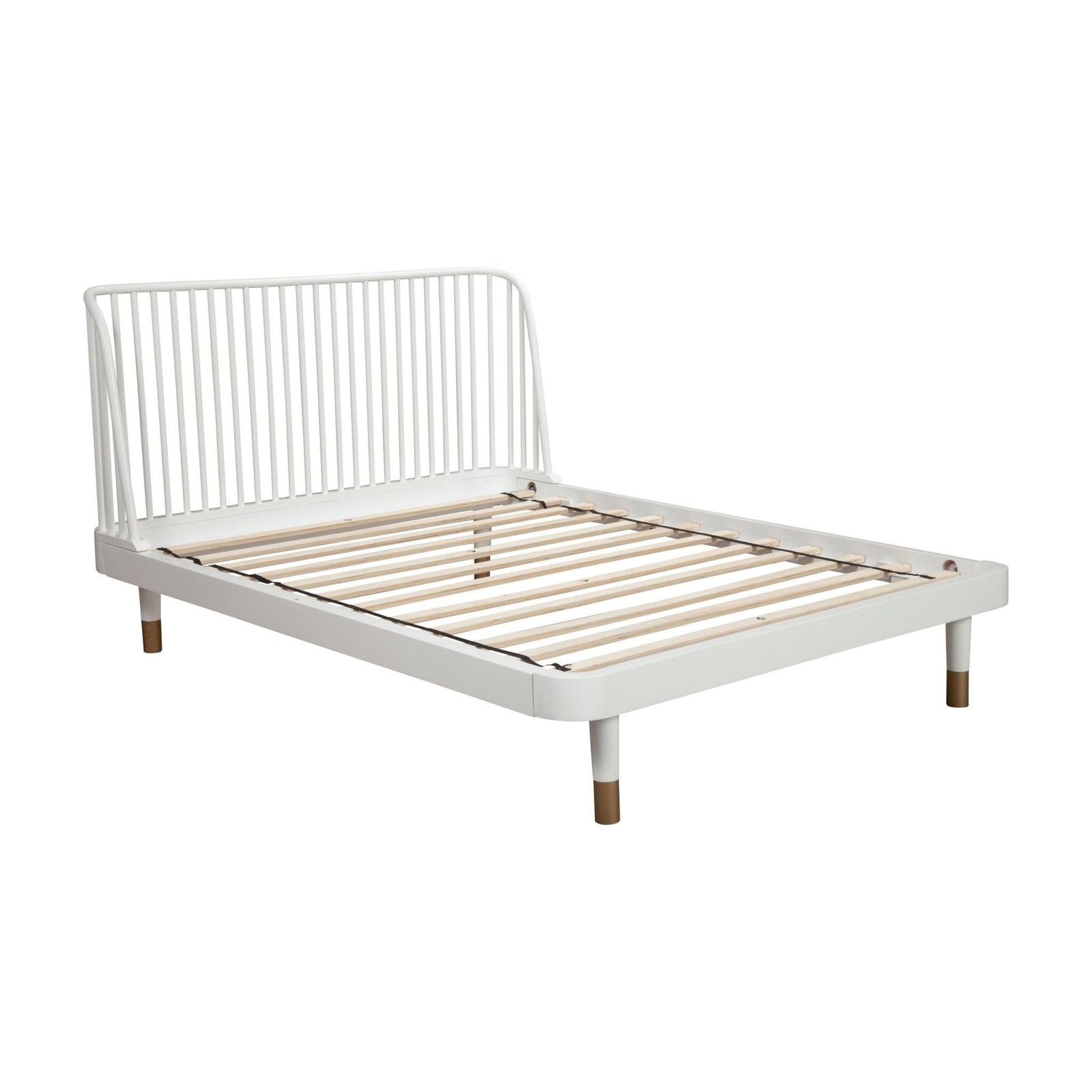 Cama con plataforma y respaldo de listones Madelyn