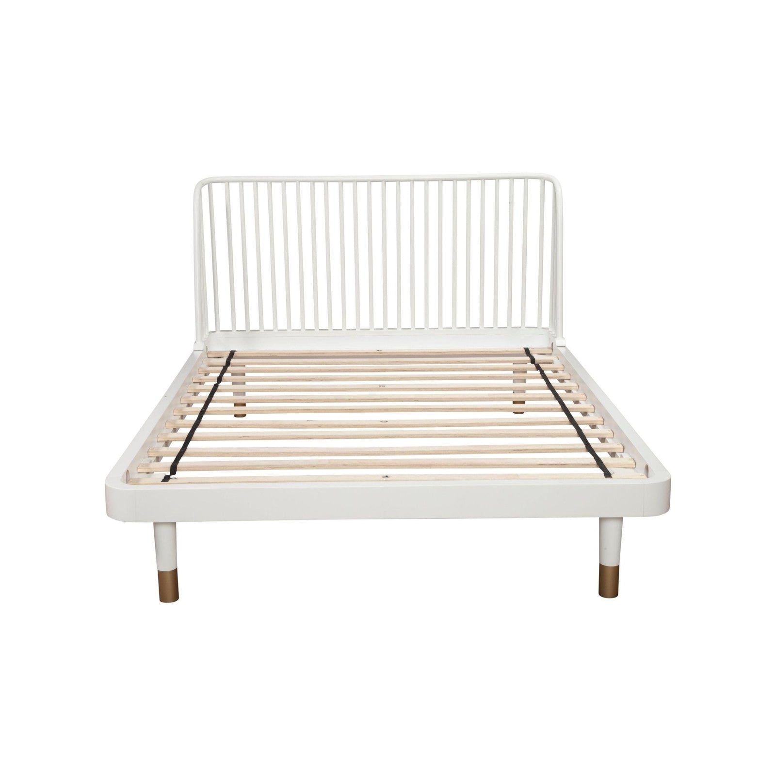 Cama con plataforma y respaldo de listones Madelyn