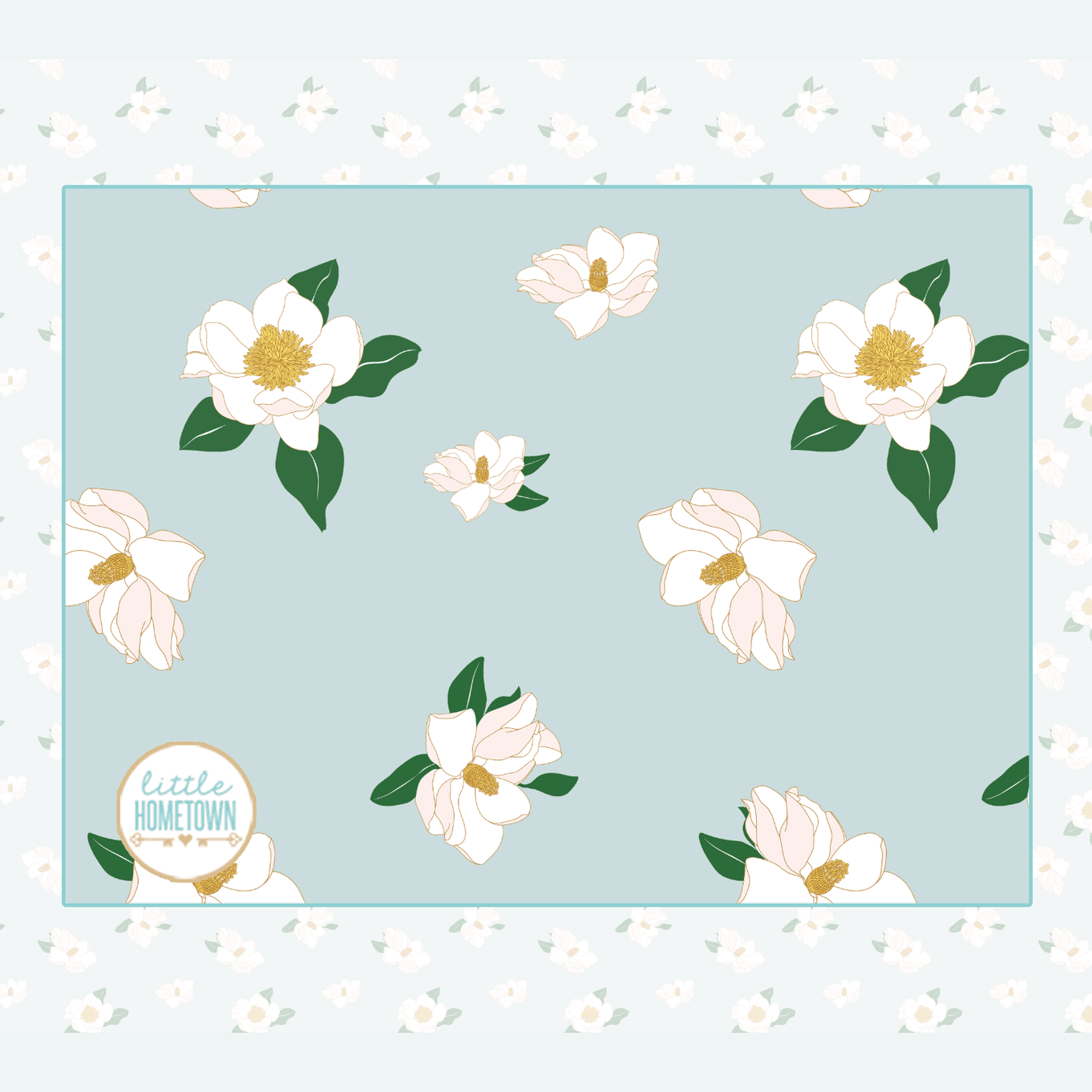 Manta de felpa con diseño de magnolia de 60 x 80 pulgadas