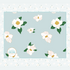 Manta de felpa con diseño de magnolia de 60 x 80 pulgadas