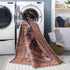 Alfombra lavable de pelo plano vintage Malamote
