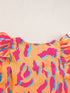 Printed Ruffle Blouse