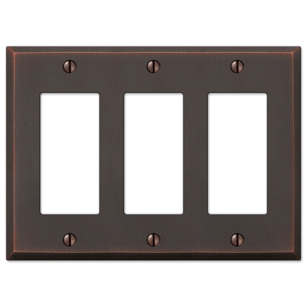 Placa de pared de bronce envejecido de Manhattan: 3 balancines