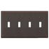 Placa de pared de bronce envejecido fundido Manhattan con 4 palancas