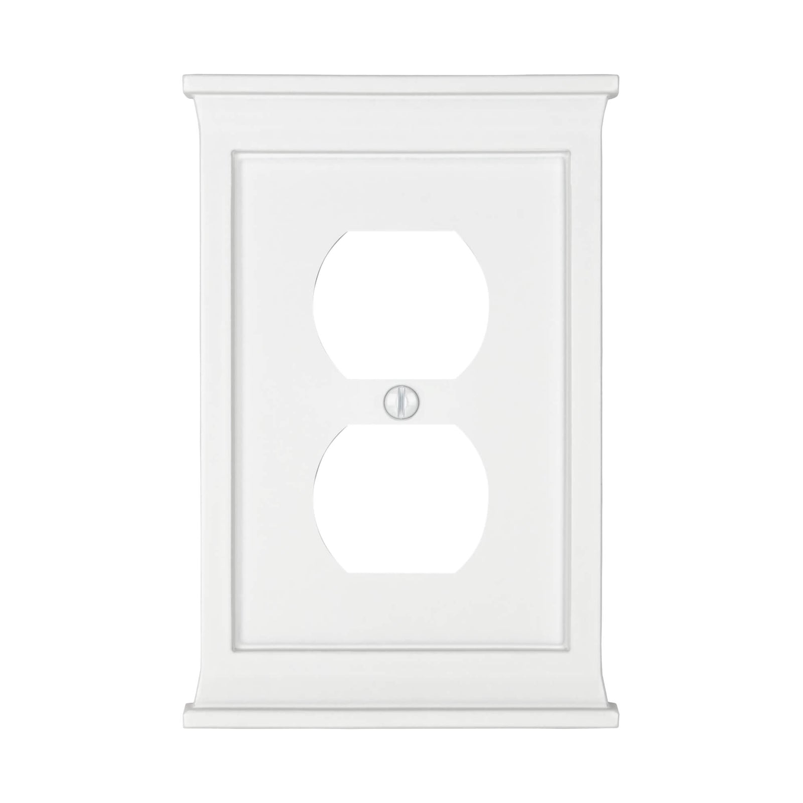 Repisa de chimenea compuesta blanca - 1 placa de pared dúplex