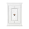 Mantel White Composite - 1 Phone Jack Wallplate