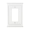 Repisa de chimenea de composite blanco - 1 placa basculante