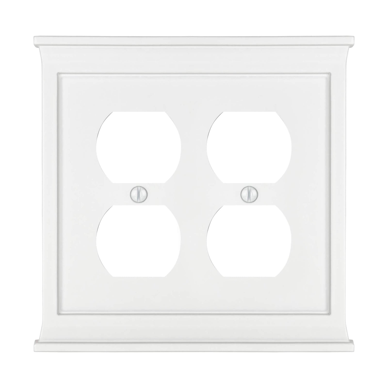 Repisa de chimenea compuesta blanca - Placa de pared dúplex 2