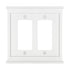 Mantel White Composite - 2 Rocker Wallplate