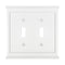 Repisa de chimenea de composite blanco - Placa de pared con 2 palancas