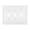Repisa de chimenea de material compuesto blanco - Placa de pared con 3 palancas