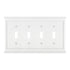 Repisa de chimenea de composite blanco - Placa de pared con 4 palancas