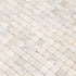 Carrara White Marble Tumbled Mosaic Floor and Wall Tile - Livfloors Collection